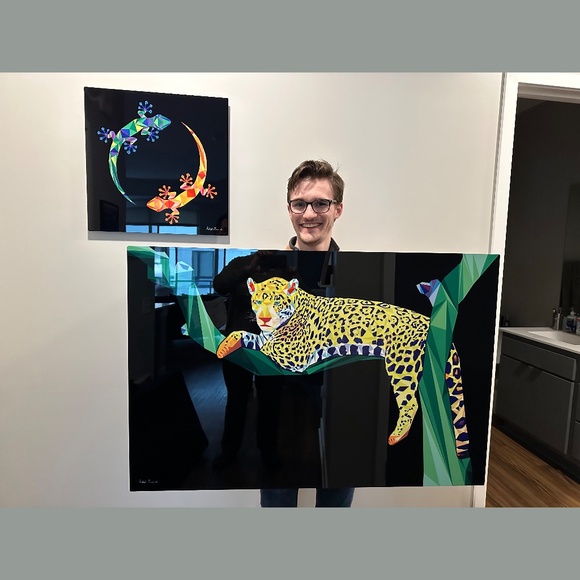 Renaissance Geckos by Raleigh Ormerod 20x20 - Picture 3 of 3